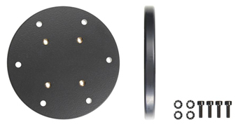 PEDESTAL MOUNT ROUND MOUNTING PLATE 4 IN